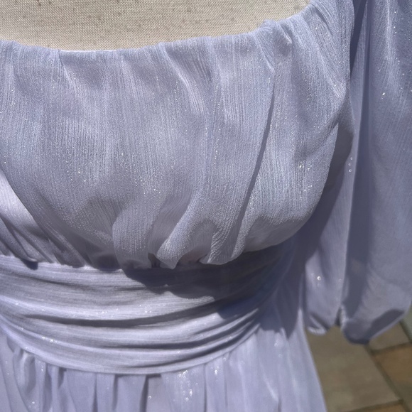 Lucy in the Sky White Women's NEIA Ruffle Chiffon White Dress Size M - Picture 2 of 13